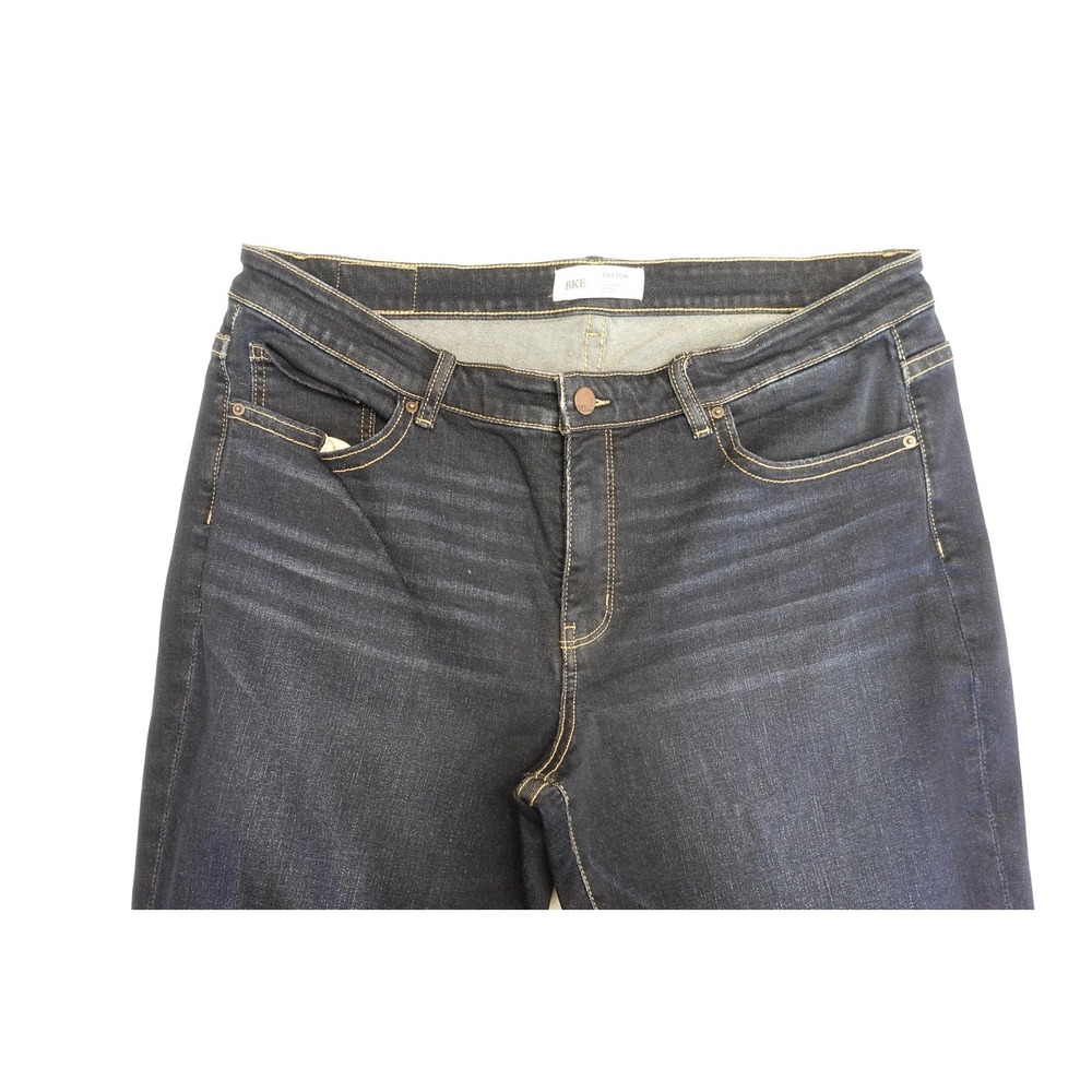 BKE Payton Jeans Womens 34x34 Blue Dark Wash Bootcut Stretch Denim Regular Fit